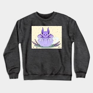 Lavander Tea Bat Crewneck Sweatshirt